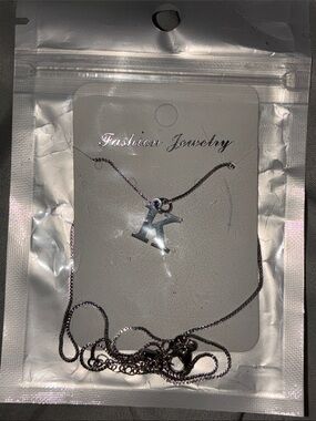 Silver Initial K Necklace - Fashion Jewelry